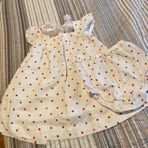 2pc Jacadi Paris baby dress